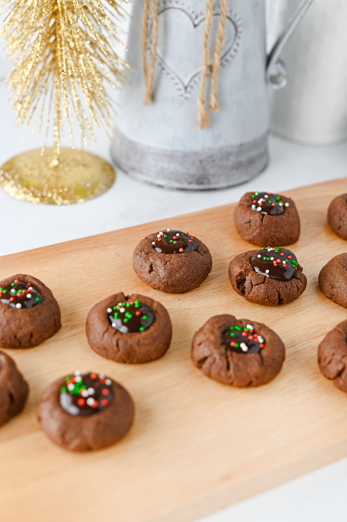 Chocolate Thumbprint Cookies Set #5