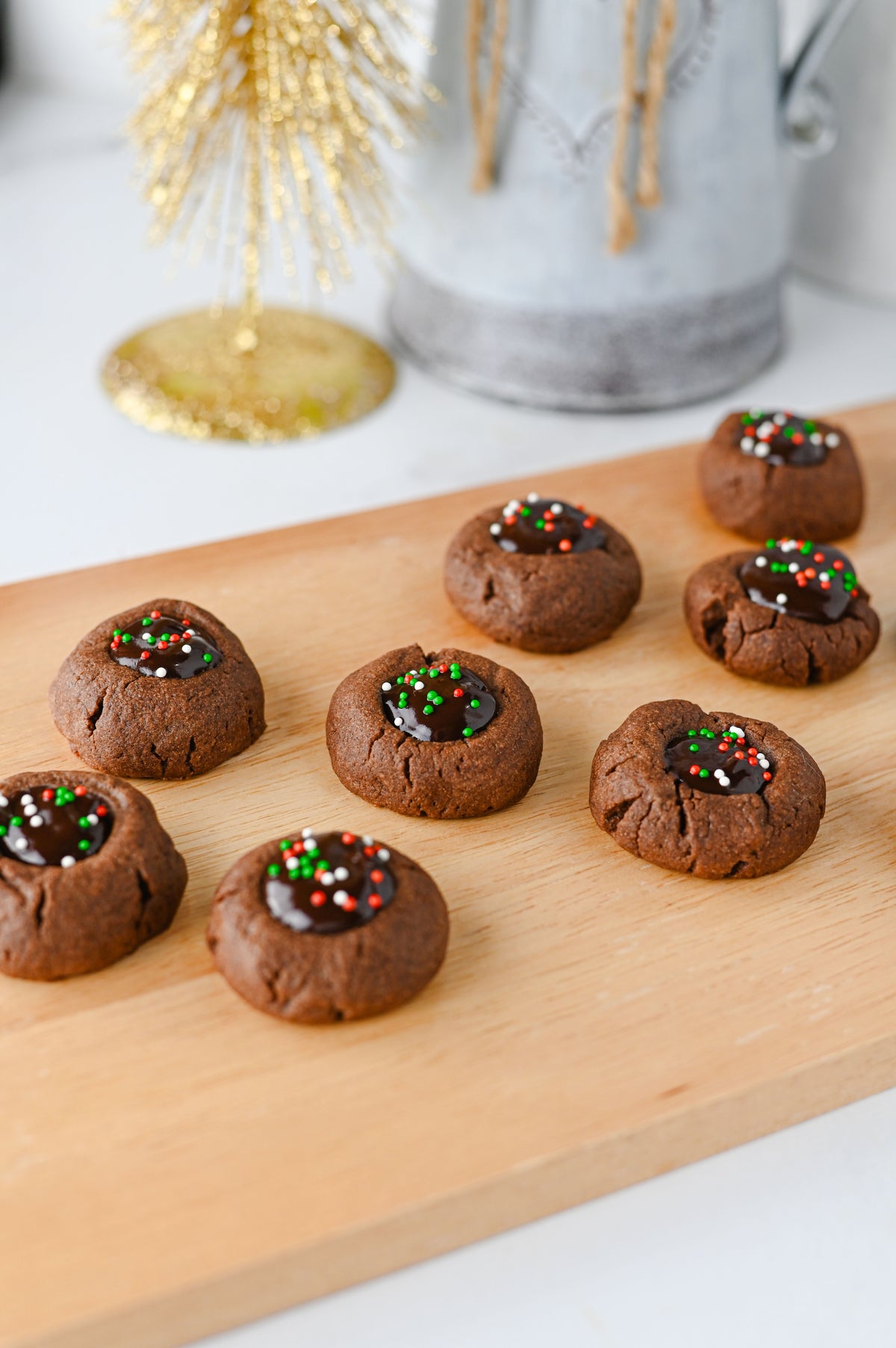 Chocolate Thumbprint Cookies Set #5