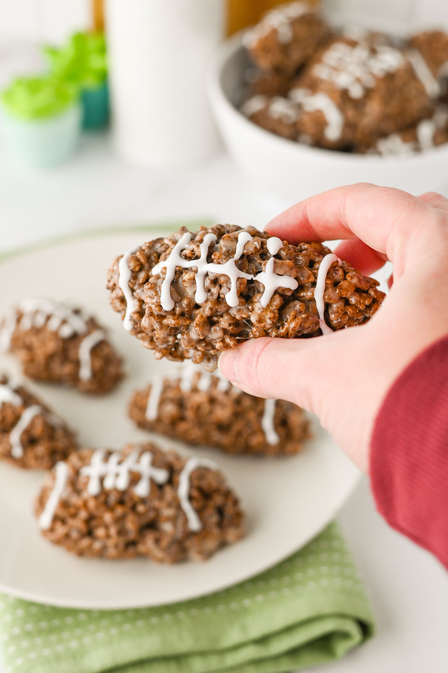 Football Rice Krispie Treats Set #6