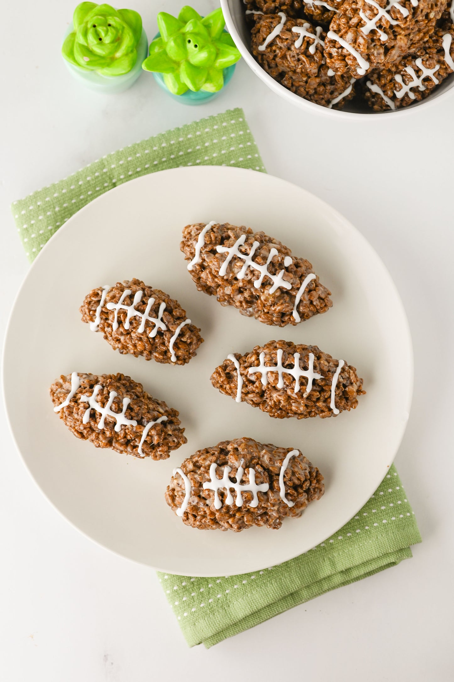 Football Rice Krispie Treats Set #6