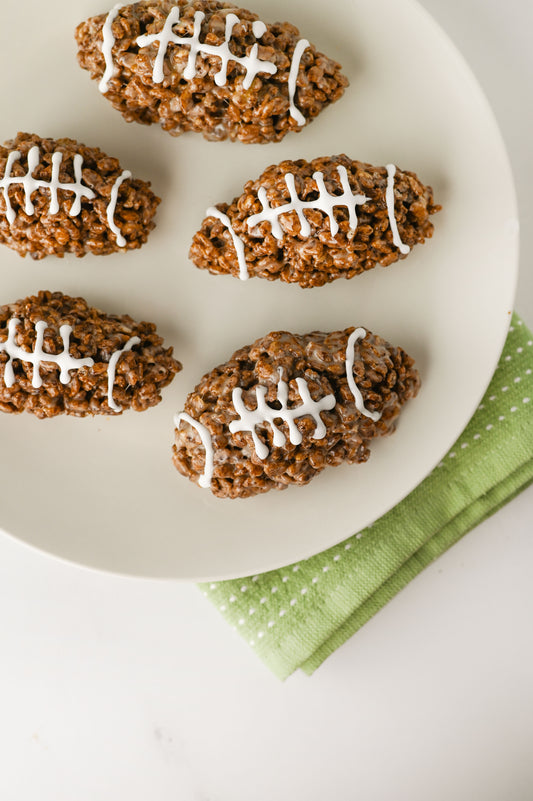 Football Rice Krispie Treats Set #6