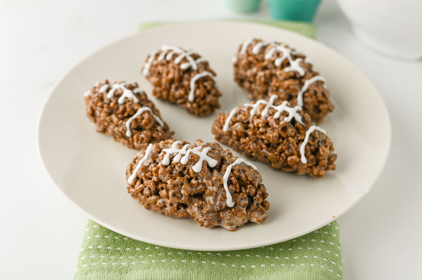 Football Rice Krispie Treats Set #6