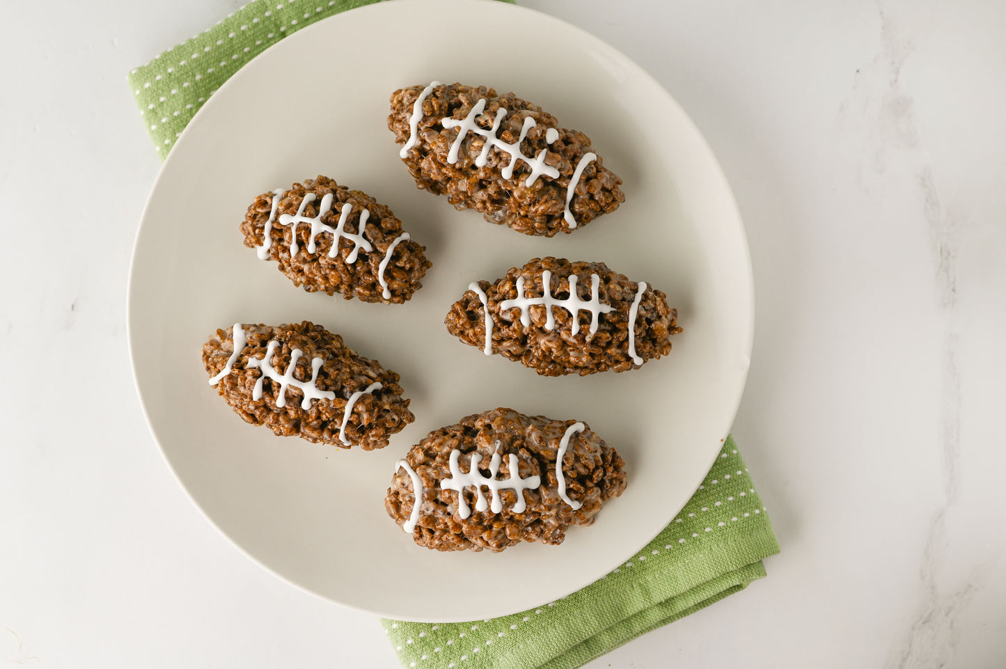 Football Rice Krispie Treats Set #6