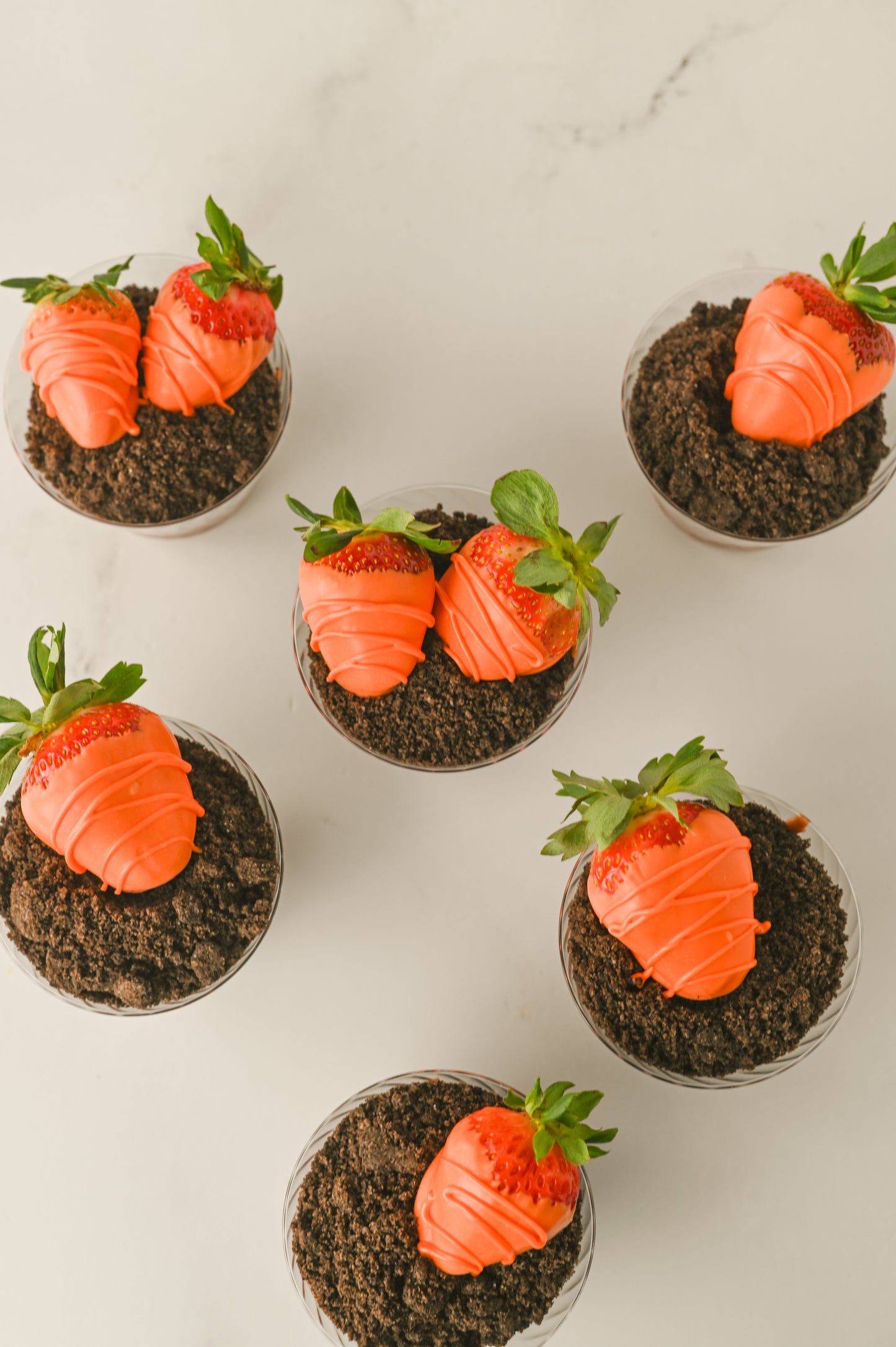Easter "Carrot" Dirt Cups Set #1