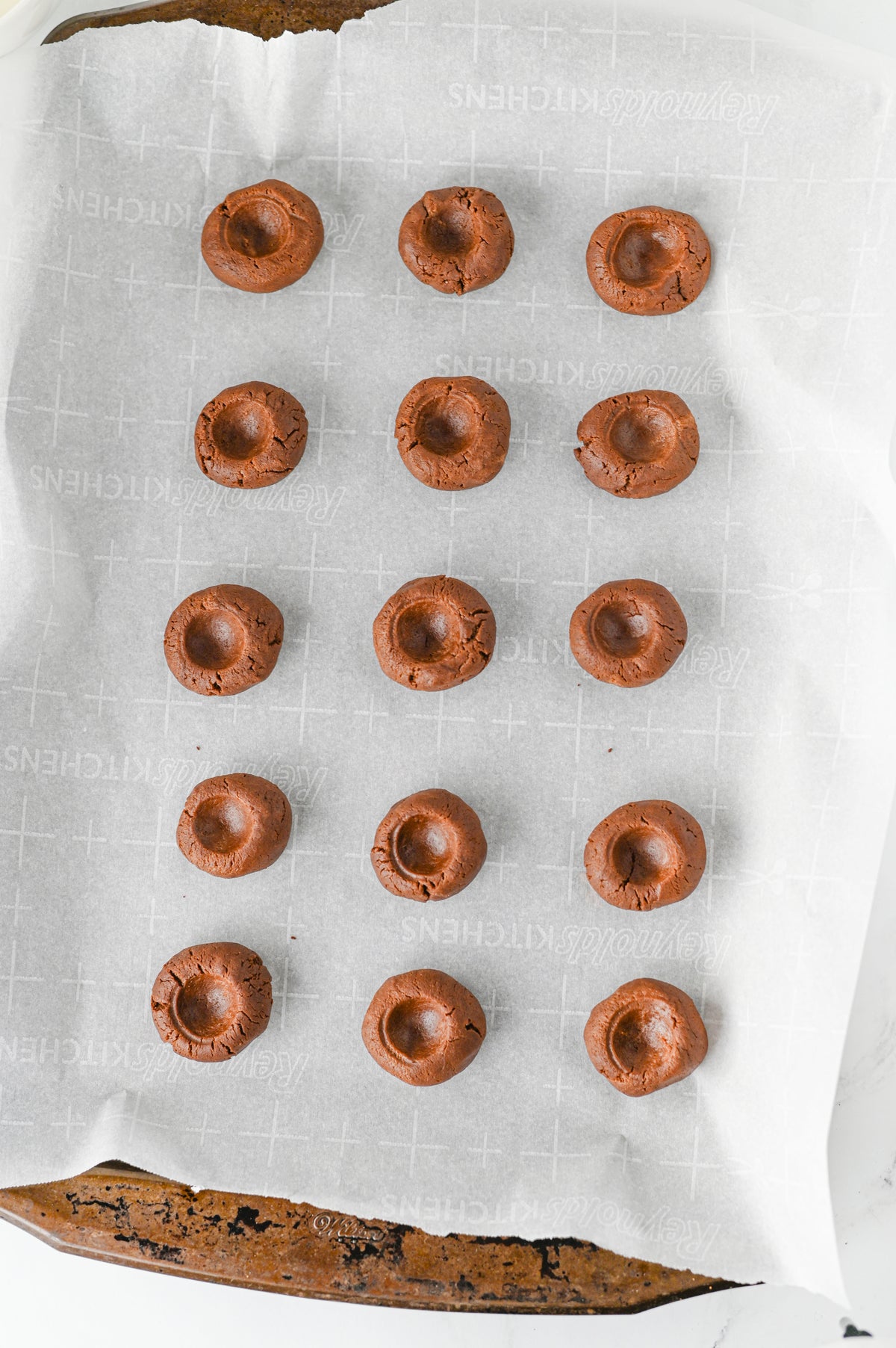 Chocolate Thumbprint Cookies Set #4