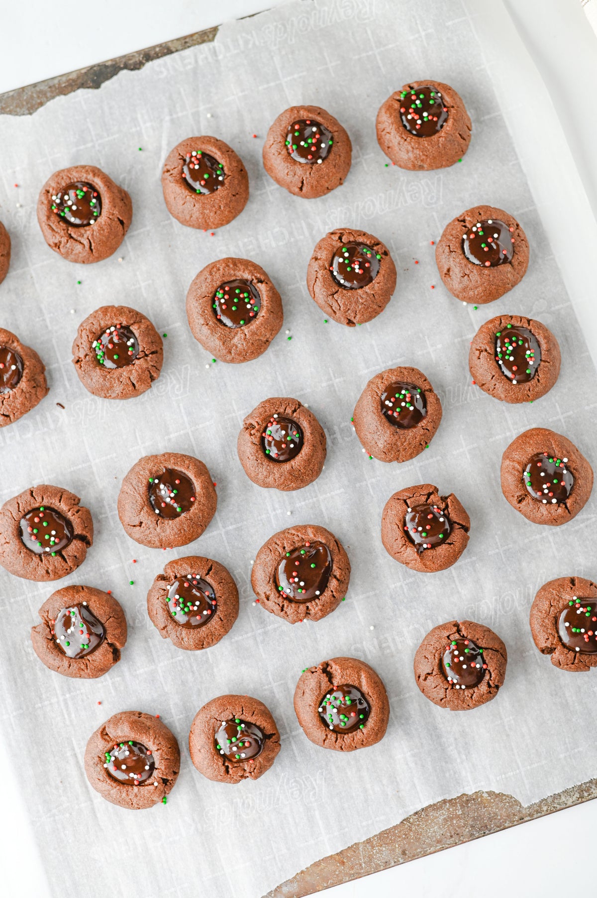 Chocolate Thumbprint Cookies Set #1