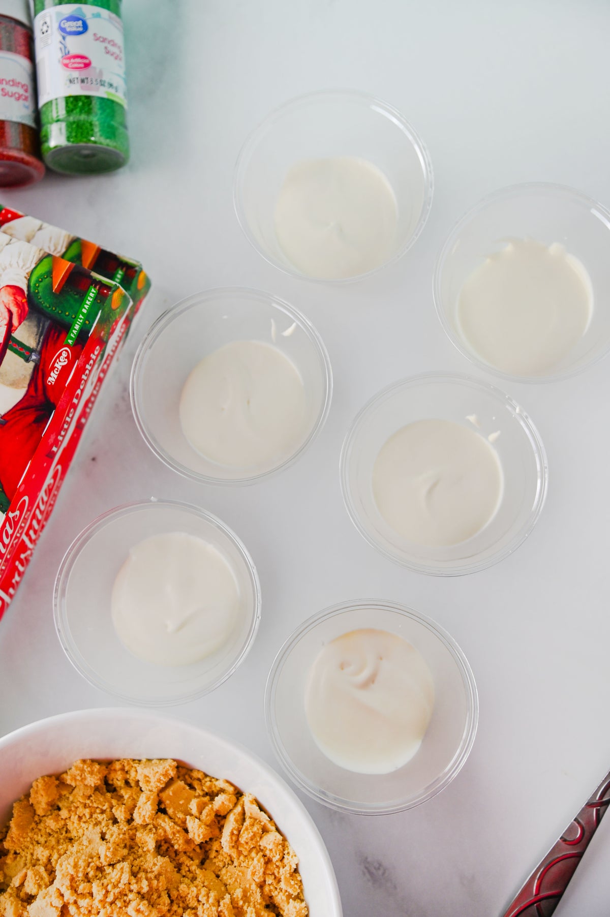 Christmas Tree Cake Dirt Cups Set #3