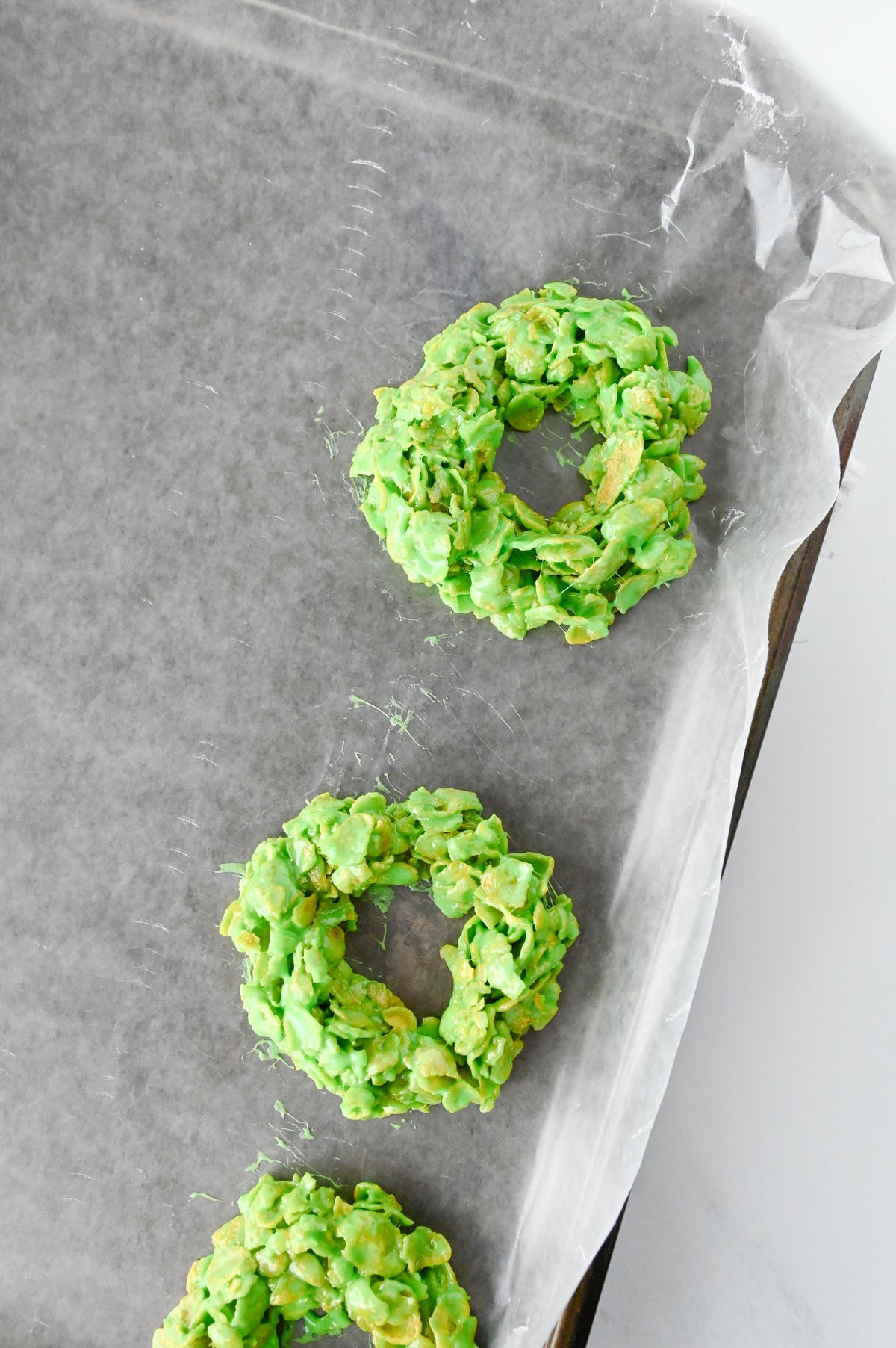 Cornflake Christmas Wreaths Set #3