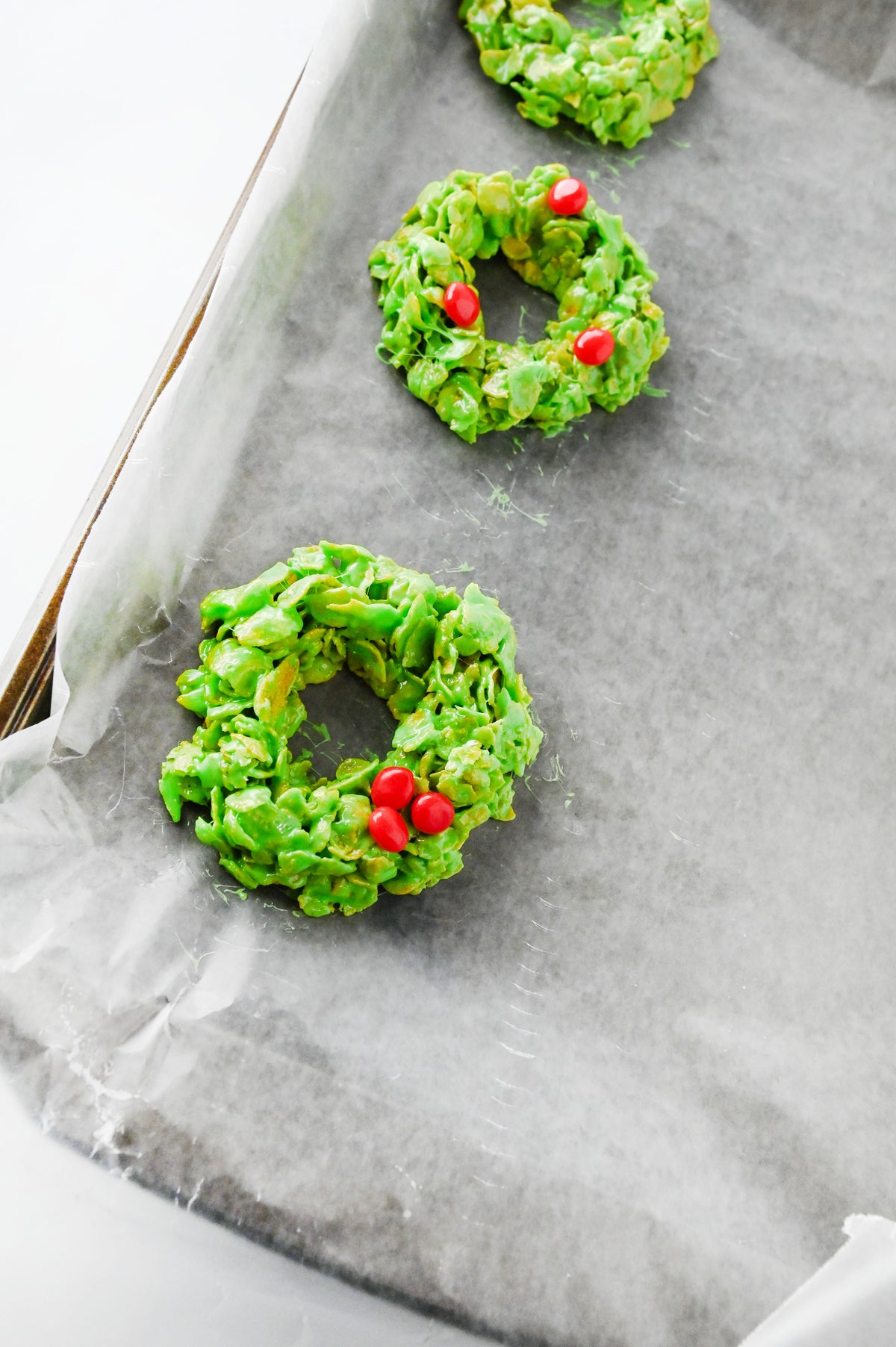 Cornflake Christmas Wreaths Set #3