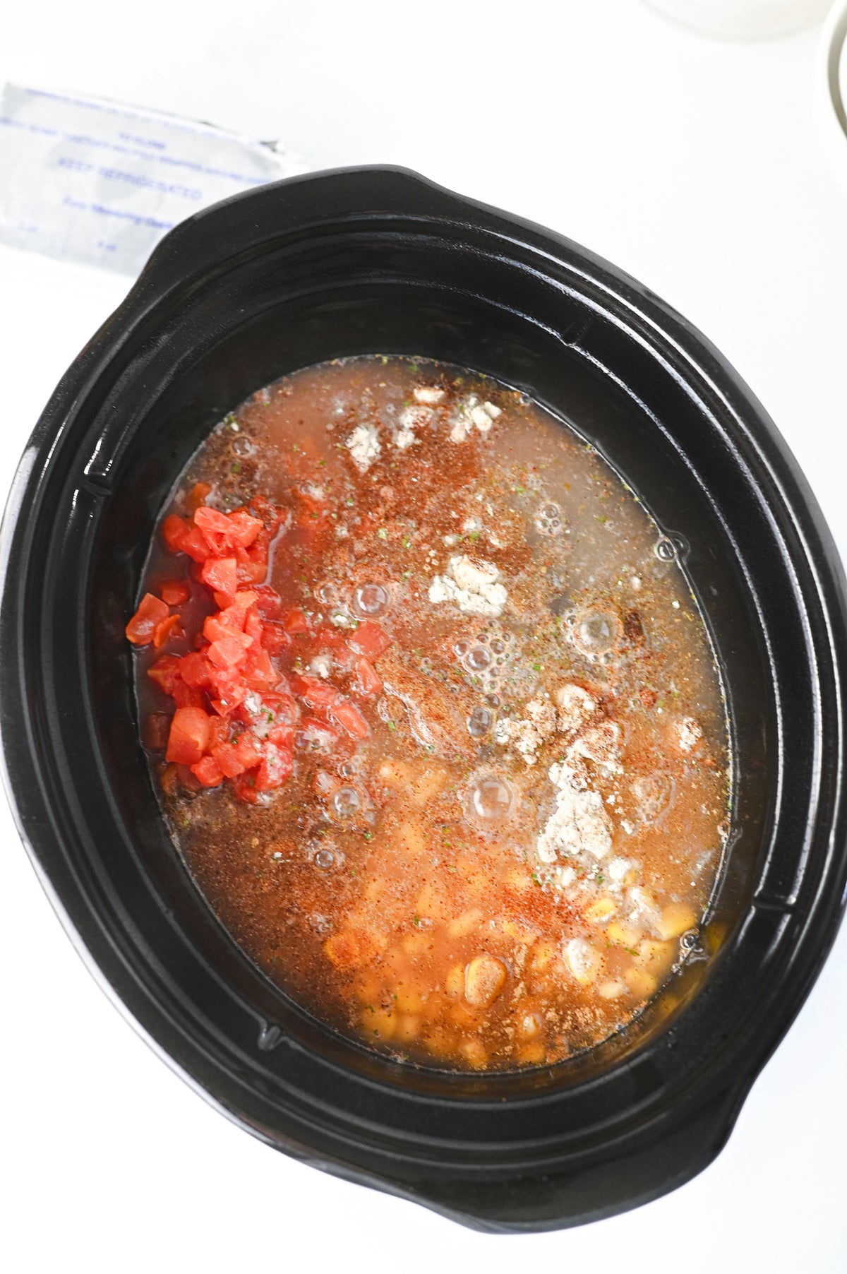Crock Pot Cream Cheese Chicken Chili Set #1