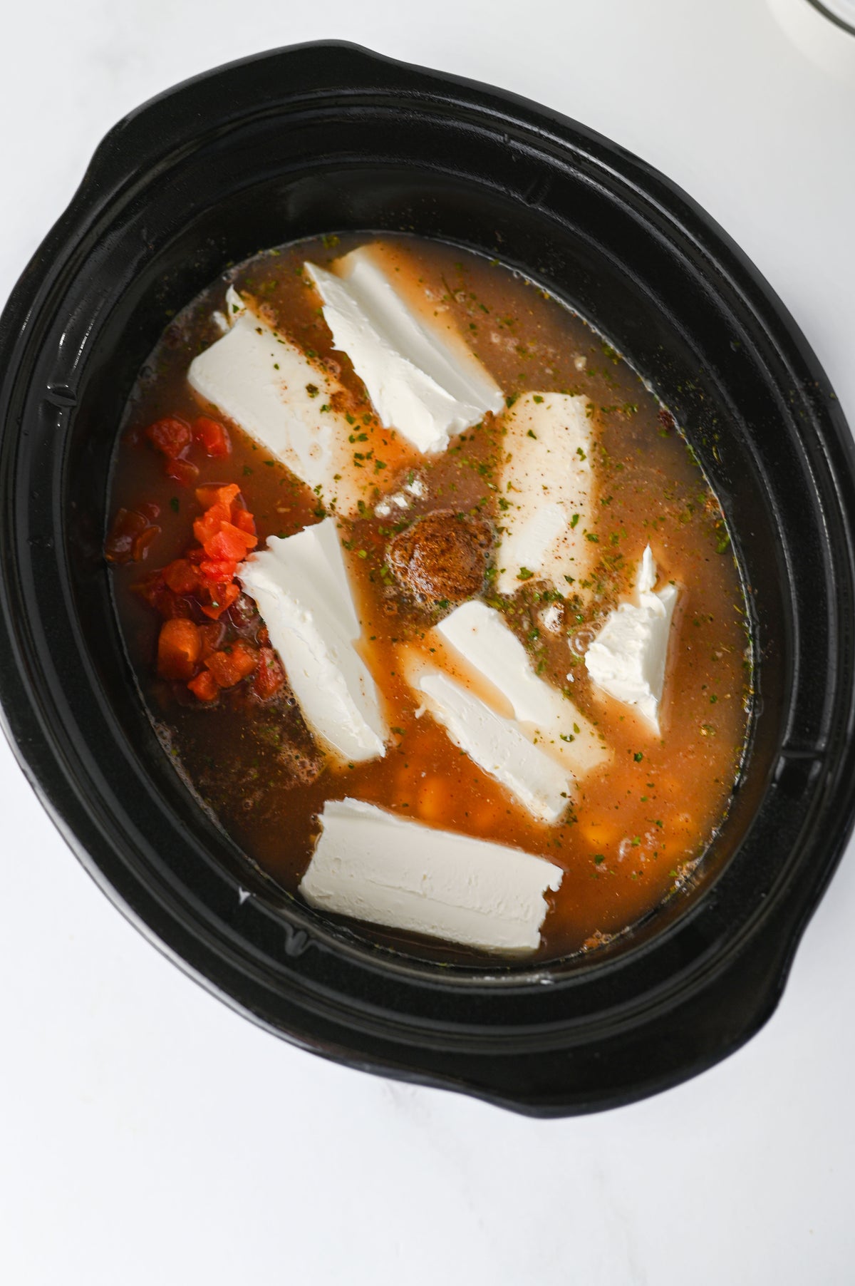 Crock Pot Cream Cheese Chicken Chili Set #1