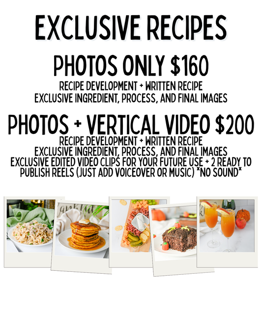 Custom Exclusive Recipes
