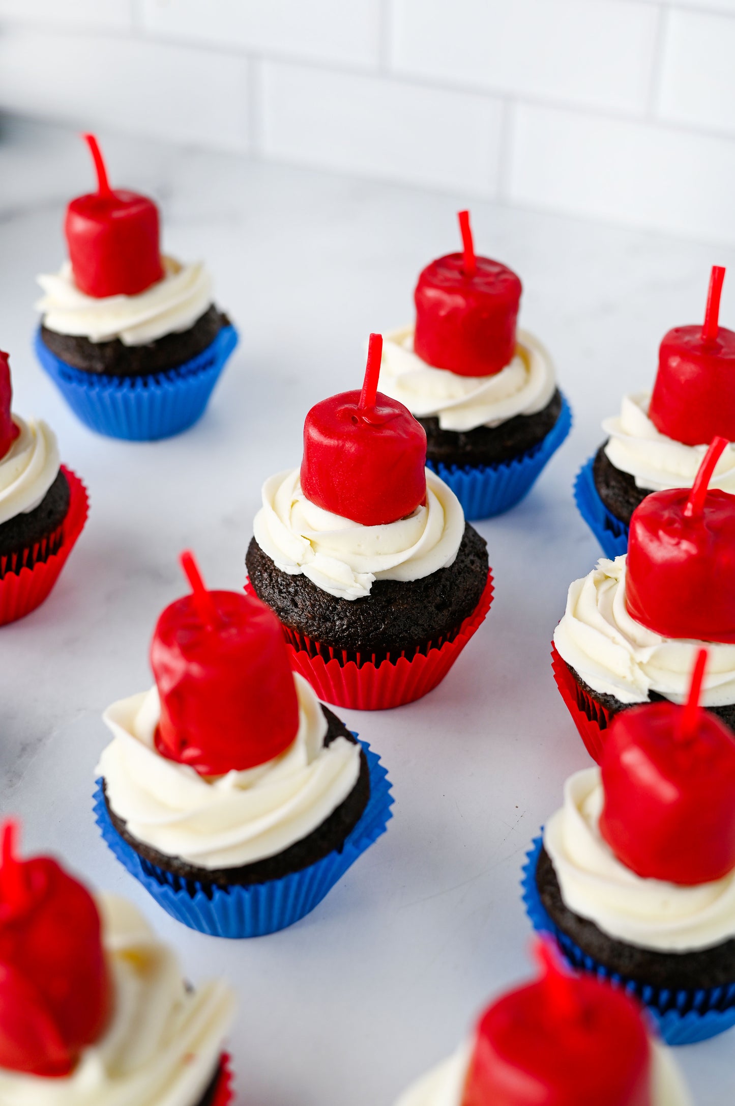 Fire Cracker Cupcakes Set #3