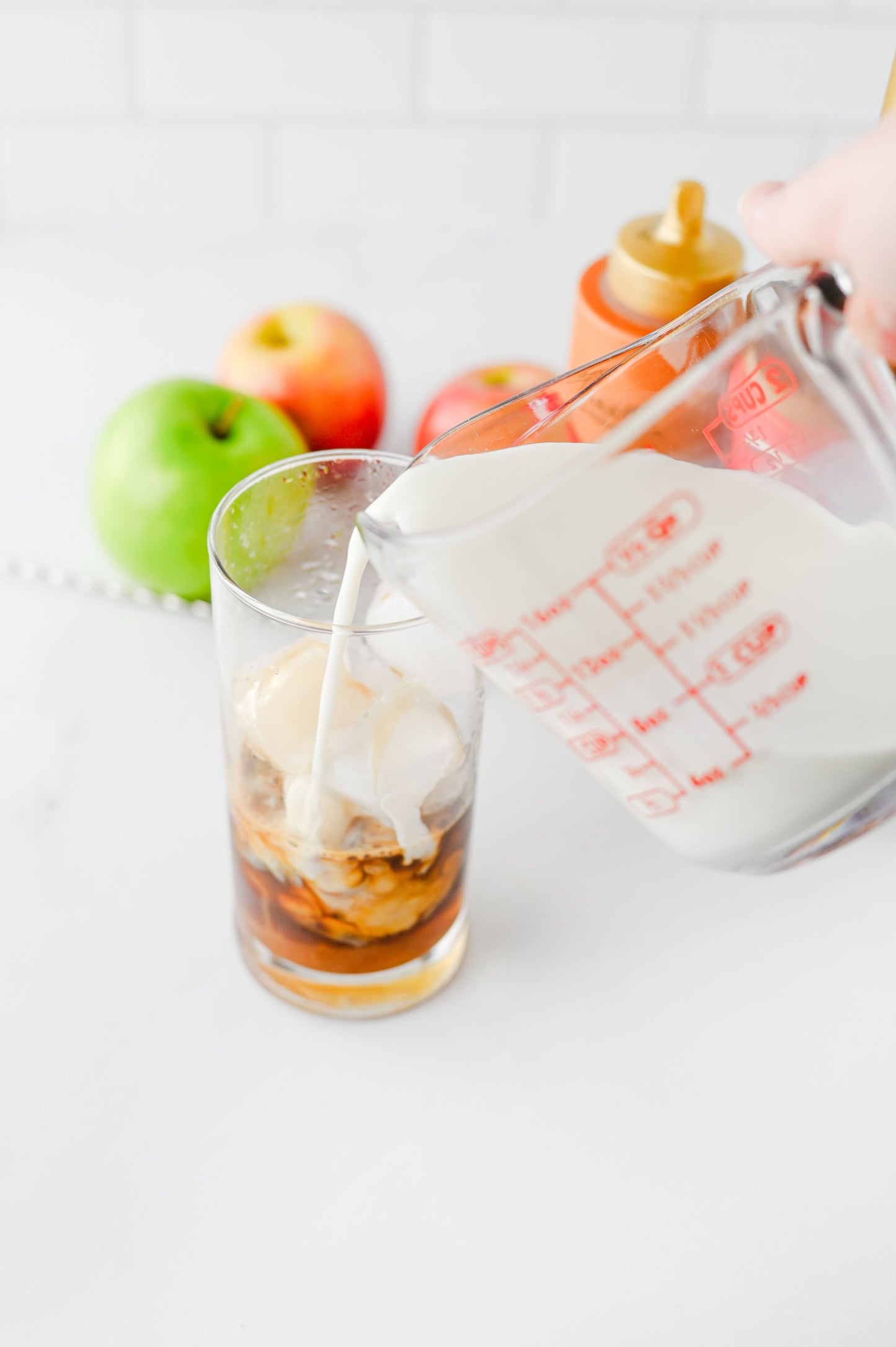 Iced Caramel Apple Cream Latte Set #3