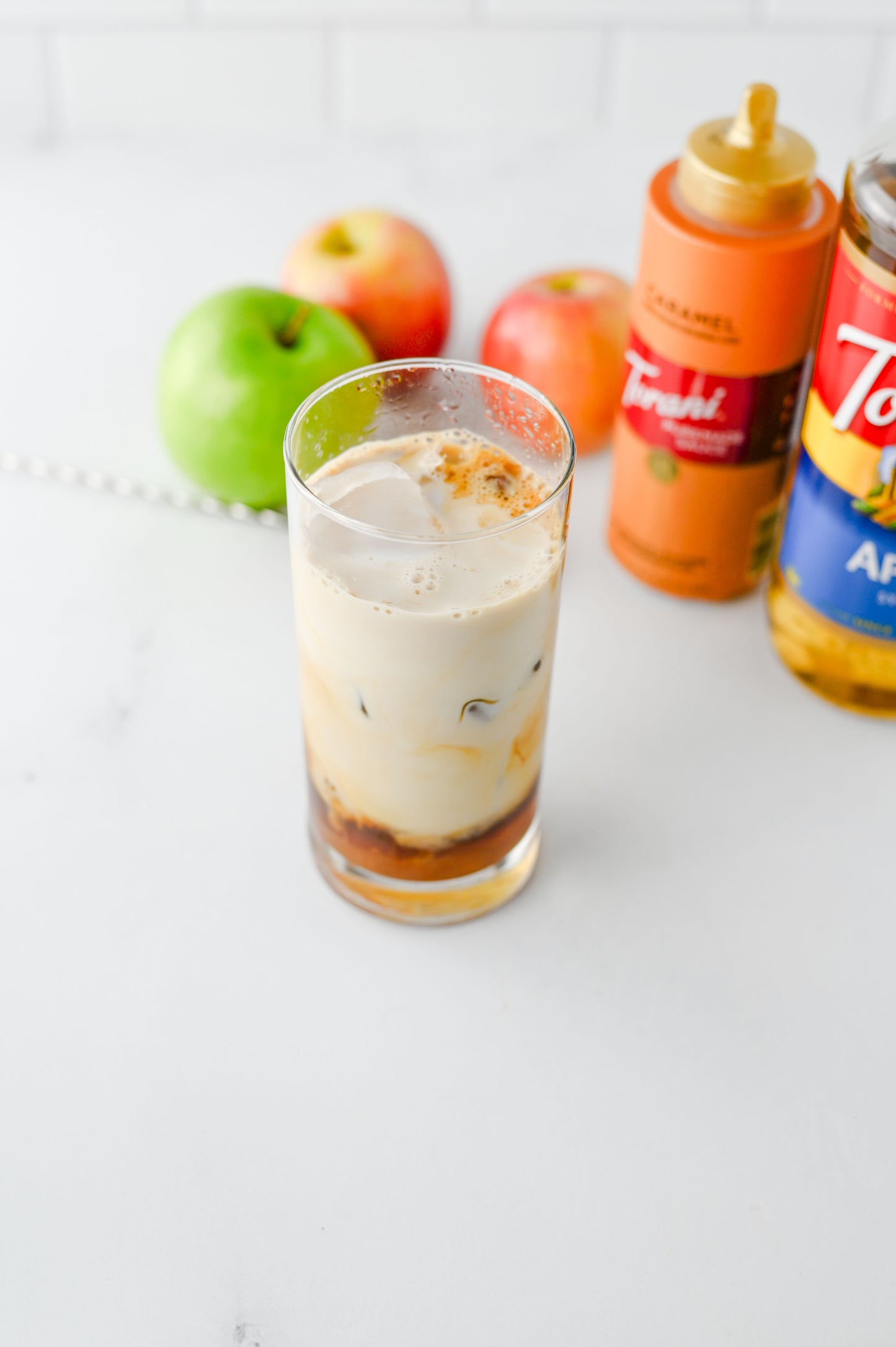 Iced Caramel Apple Cream Latte Set #4