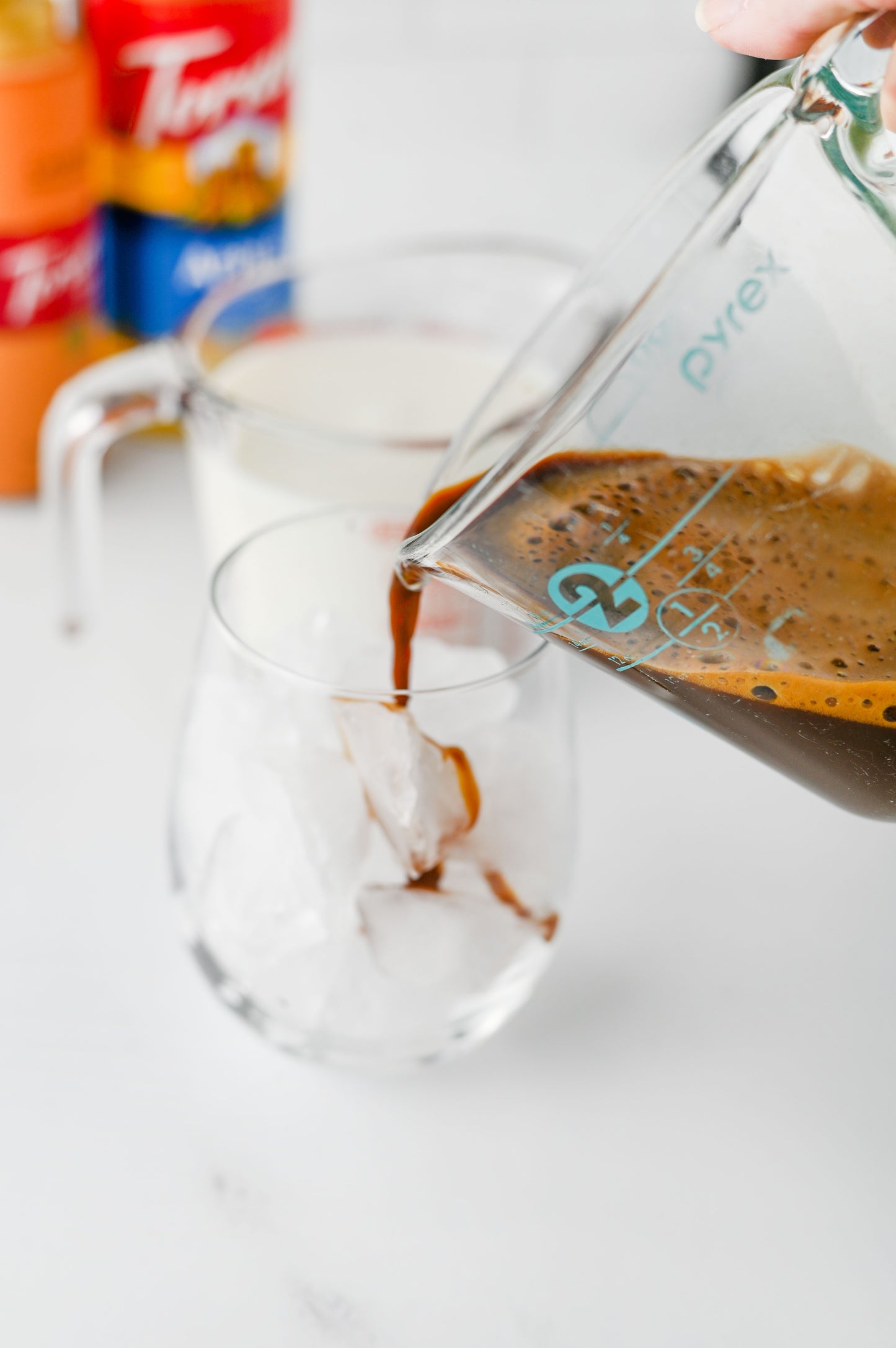 Iced Caramel Apple Cream Latte Set #1