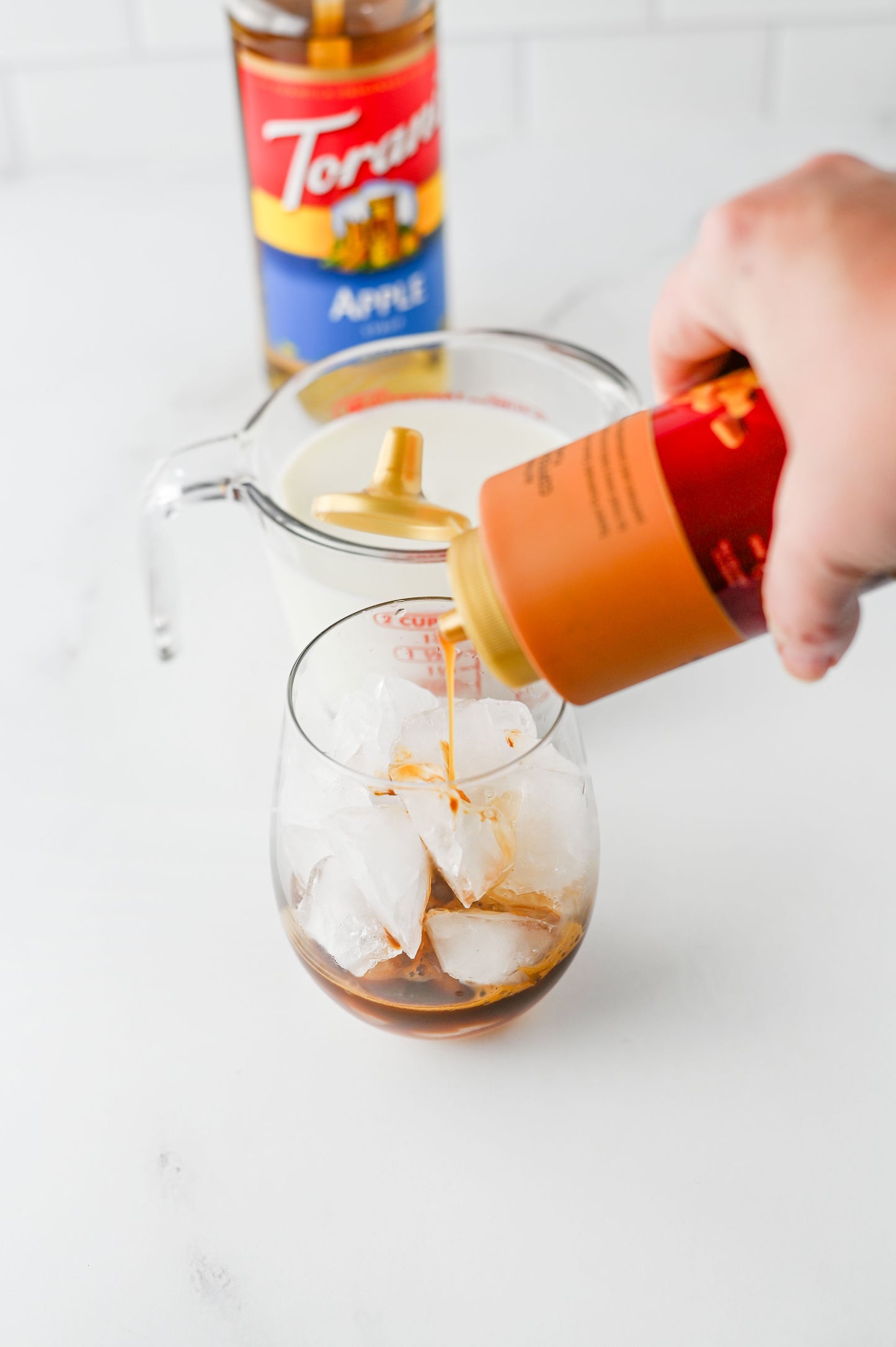 Iced Caramel Apple Cream Latte Set #2