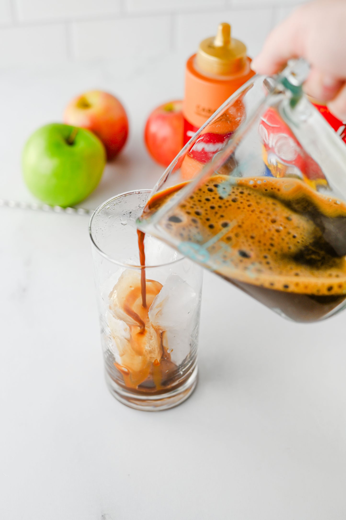 Iced Caramel Apple Cream Latte Set #3