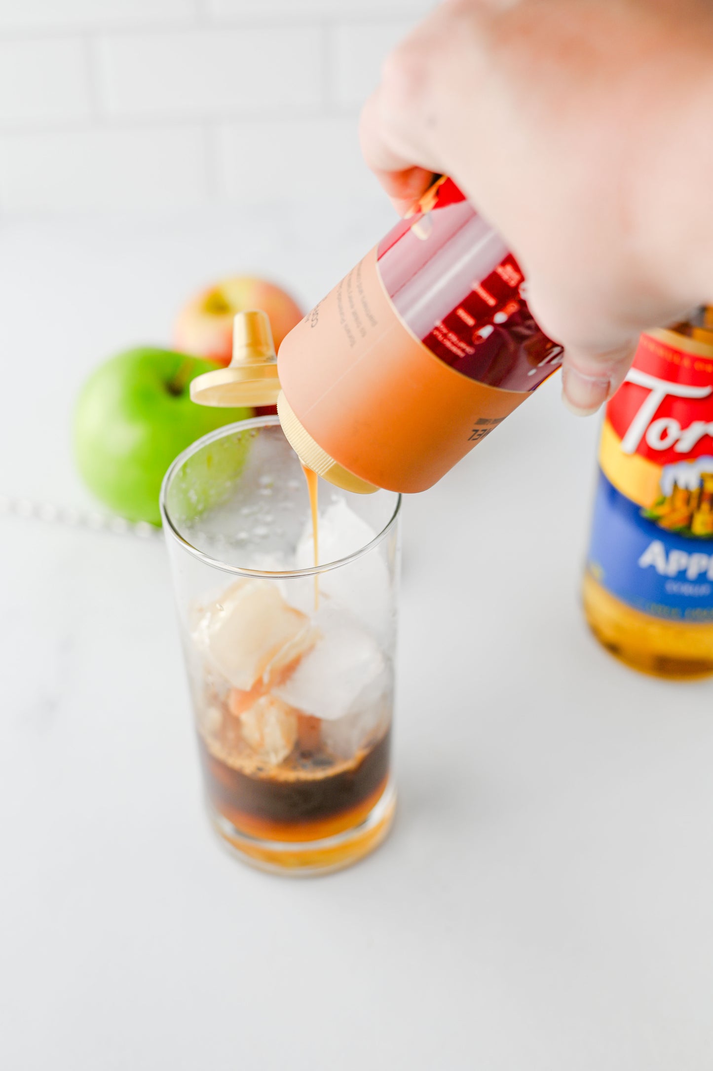 Iced Caramel Apple Cream Latte Set #4