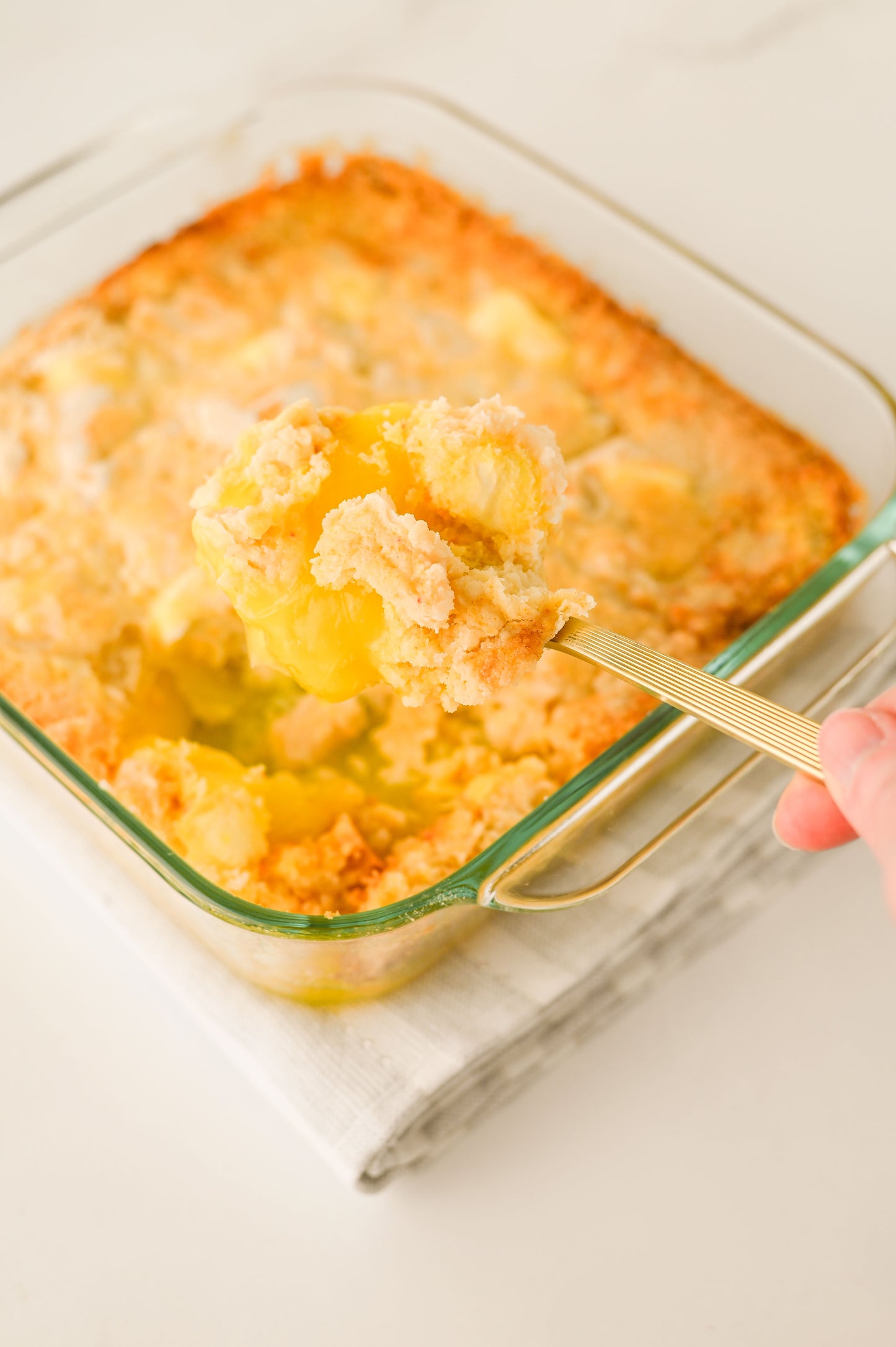 Lemon Cream Cheese Dump Cake Set #3