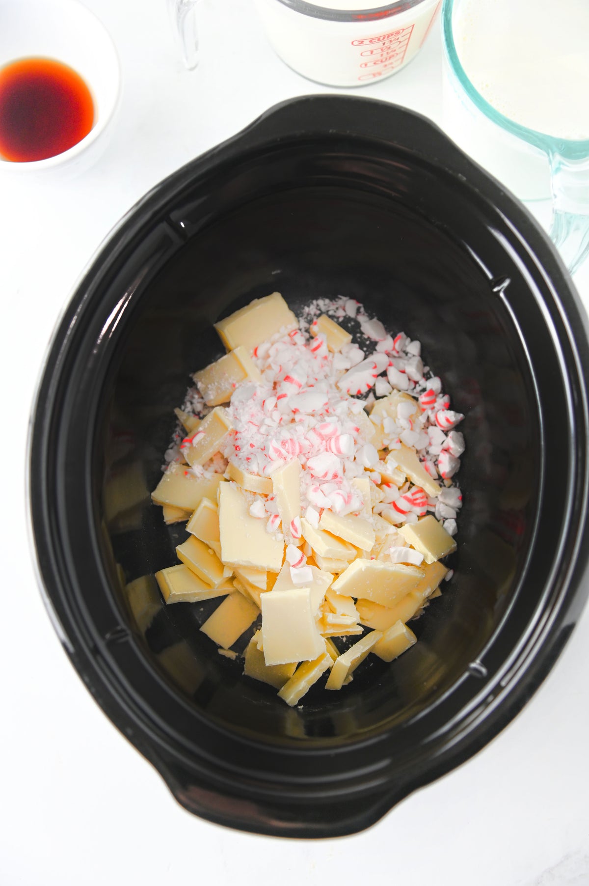 Peppermint White Hot Chocolate (Slow Cooker) Set #1