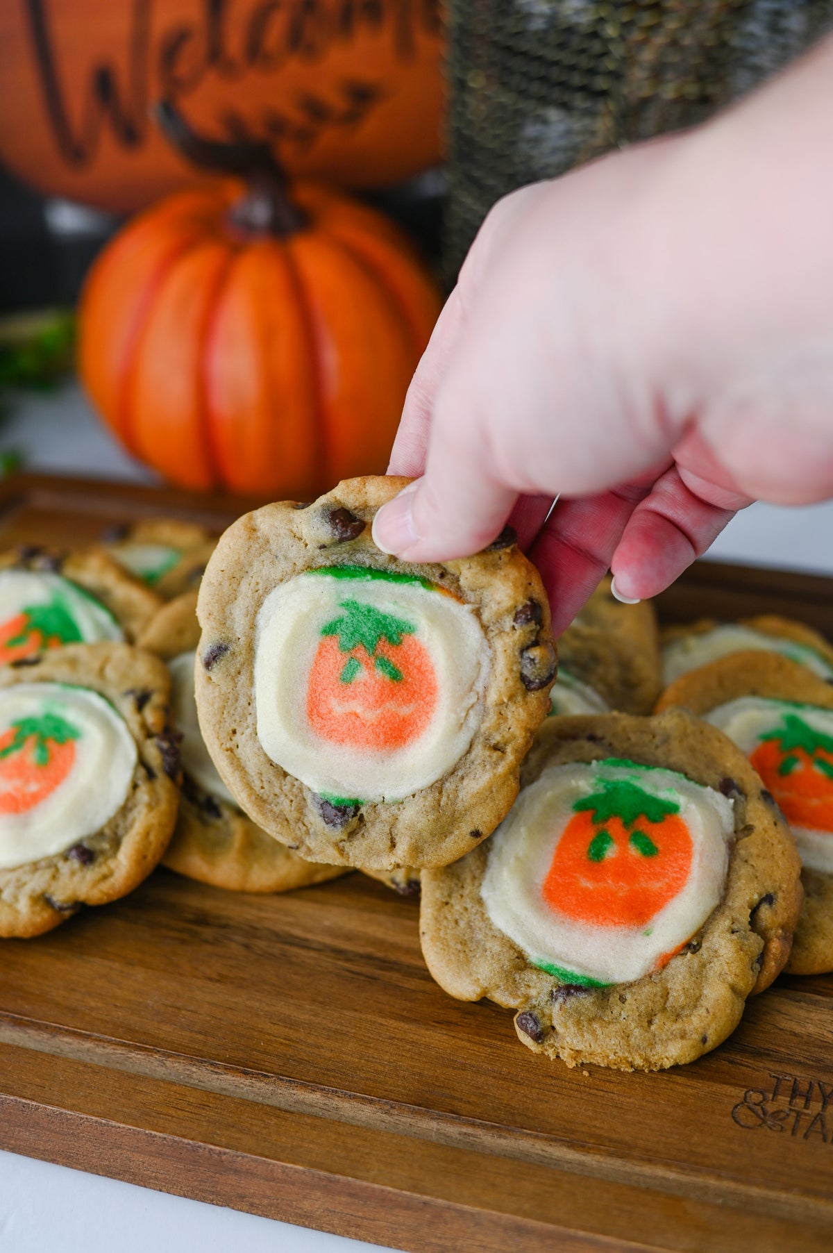 Pilsbury Pumpkin Chocolate Chip Cookie Hack