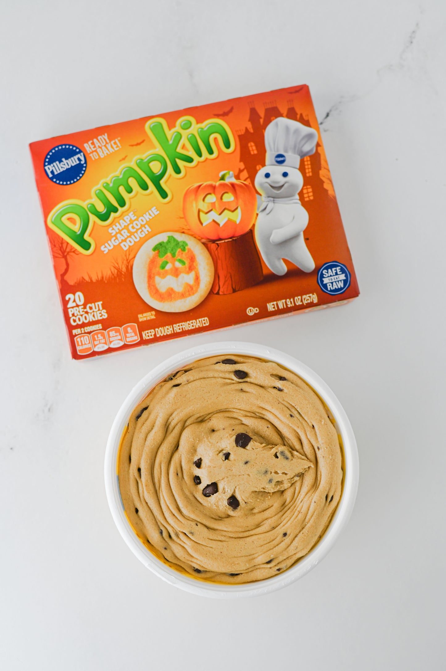 Pilsbury Pumpkin Chocolate Chip Cookie Hack