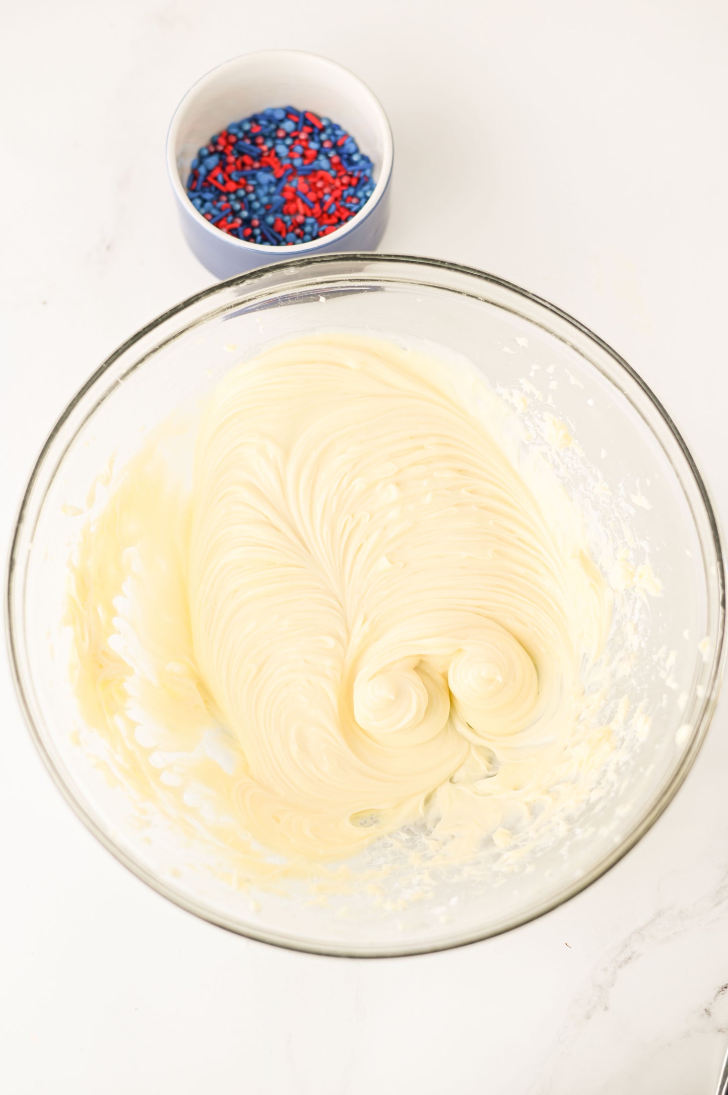 Red White and Blue Cheesecake Dip