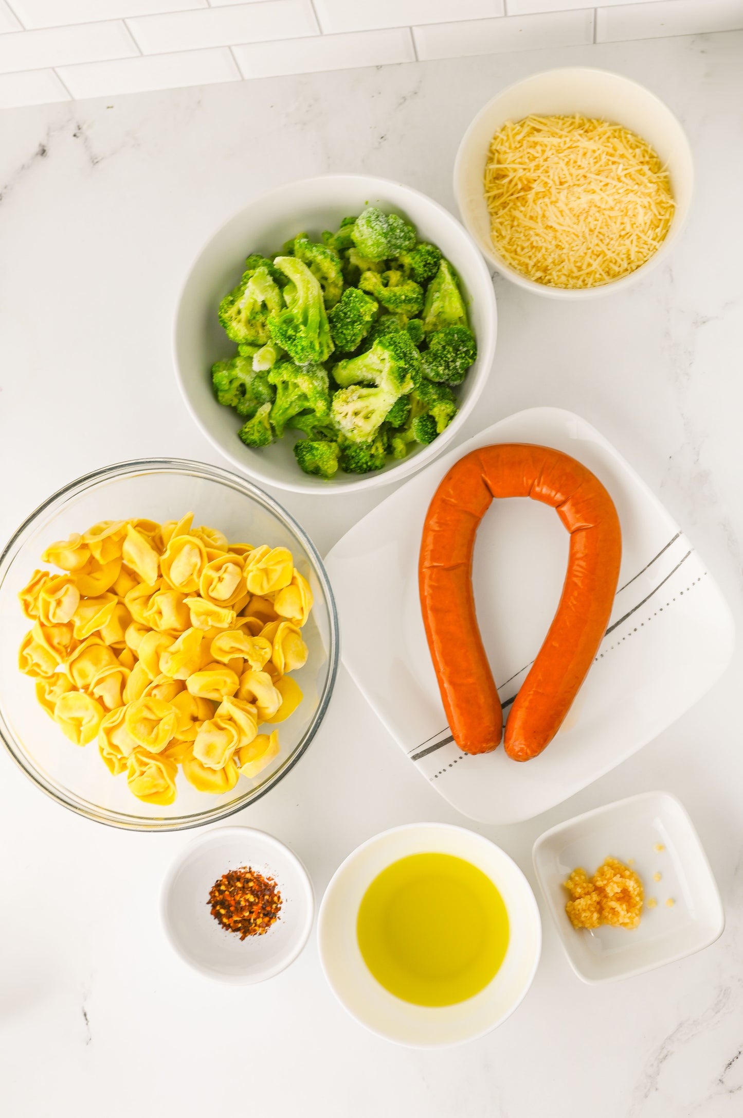 Tortellini and Sausage Bake Sheet Pan Dinner Set #1