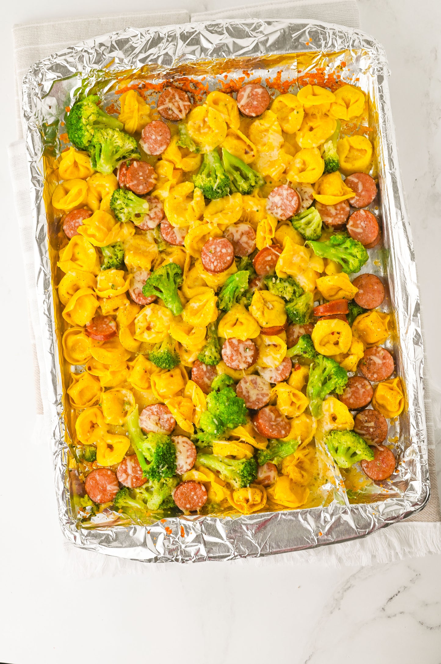 Tortellini and Sausage Bake Sheet Pan Dinner Set #1